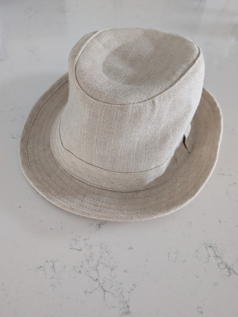 Neutral Linen Bucket Hat - Lightweight Summer Hat